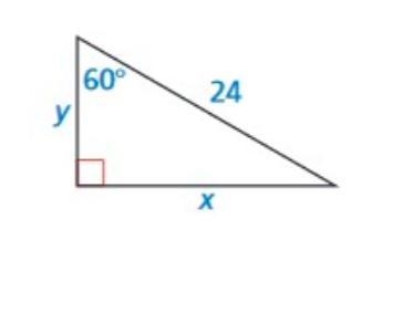 Find the value of x and y, leave your answer in radical form.-example-1