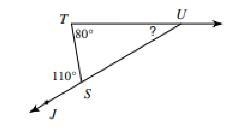 Find the measure of angle U-example-1