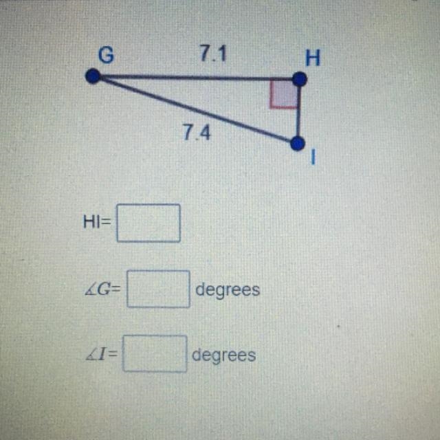 Find the unknown measures. Round lengths to the nearest tenth and angle measures to-example-1