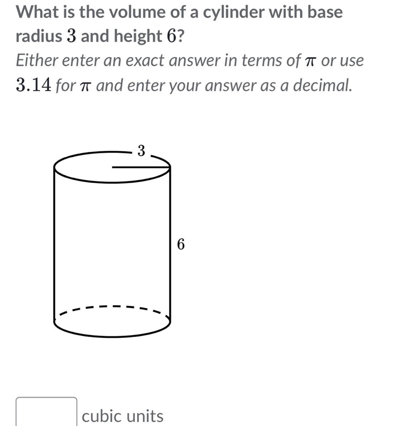 Volume and surface area of cylinder please help-example-1