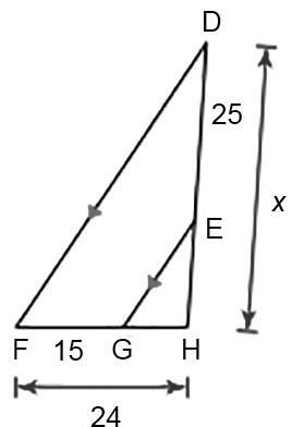 Solve for x. answers: A) 38 B) 42 C) 45 D) 40-example-1