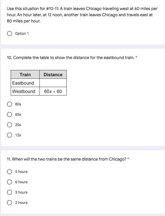 Please, help me :) A train leaves Chicago traveling west at 60 miles per hour. An-example-1