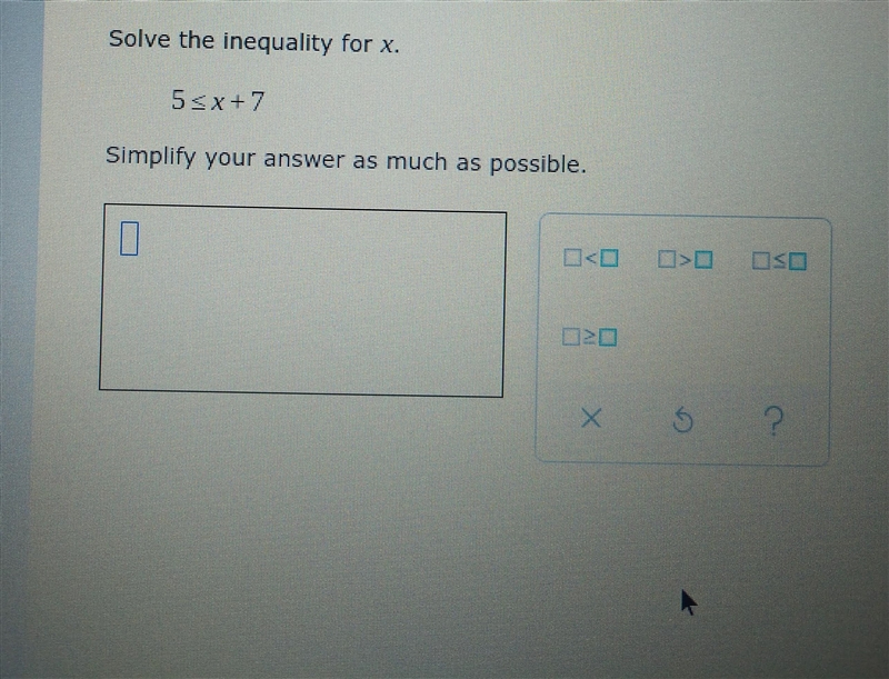 Solve the inequality for x-example-1