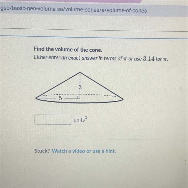 Find the volume of cone-example-1