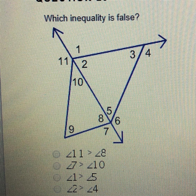 Which inequality is false?-example-1