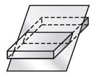 Describe the shape resulting from the cross section. A. parallelogram C. rectangle-example-1