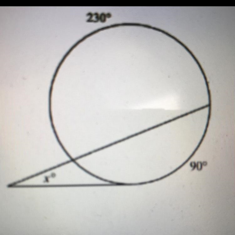 6. Find the value of x. A.30 B.25 C.35 D.20-example-1