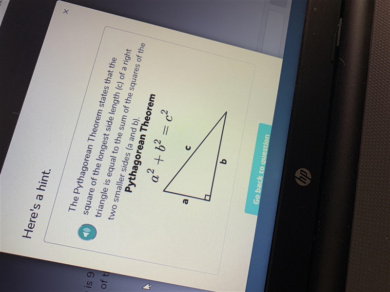 Plzzzz help me I’ve been stuck on this question If one leg of a right triangle is-example-2