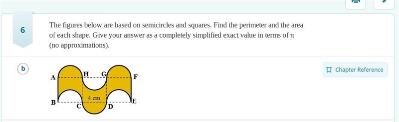 The figures below are based on semicircles and squares. Find the perimeter and the-example-1