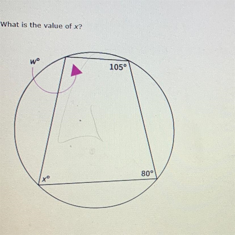 A. 105 b. 80 c. 75 d. 52.5-example-1