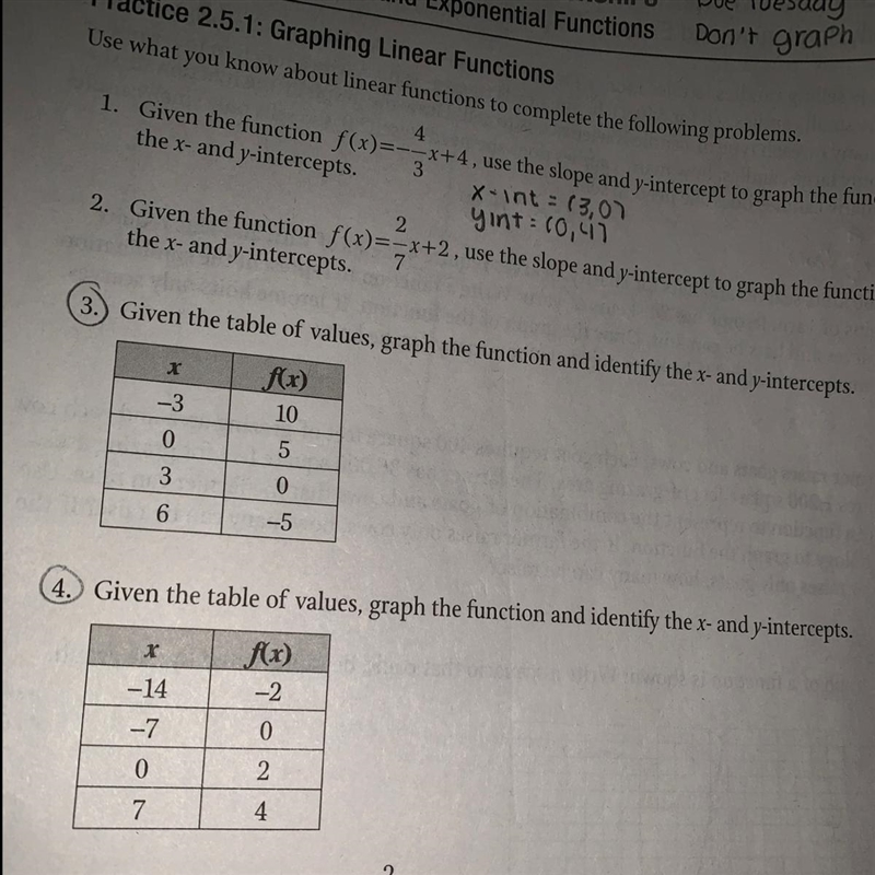 I need help with 3,4 please im failing math..-example-1