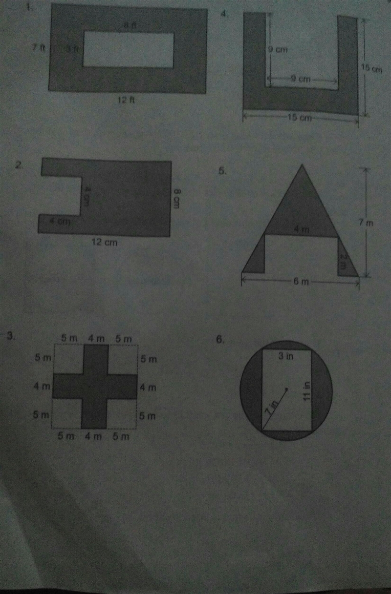 Please help me find the area of shaded region and step by step​-example-1