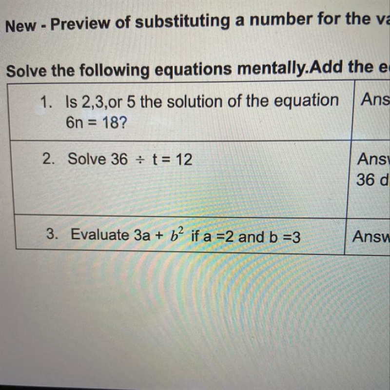 Evaluate 3a + b to the second power if a=2 and b=3 PS : can you help me with 1, 2 and-example-1