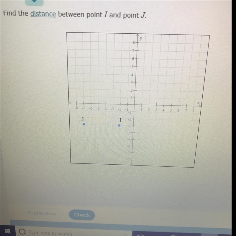 Find the distance between point I and point J-example-1