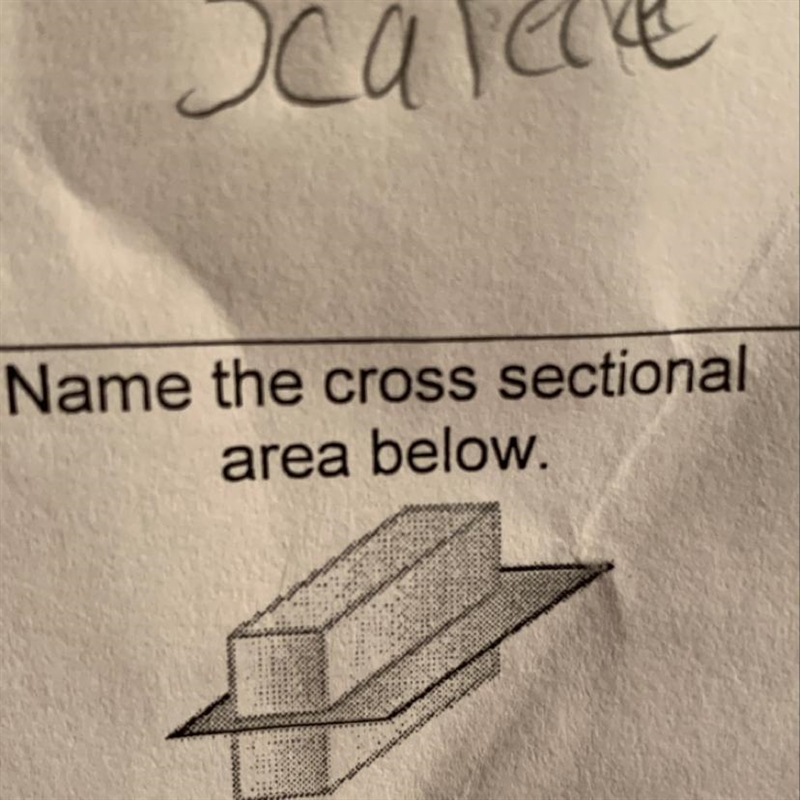 Name theCross sectional area-example-1