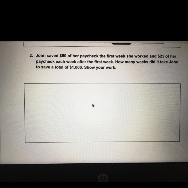 Do I need to include the $50 and the $25 she earned each week or just the $25 she-example-1