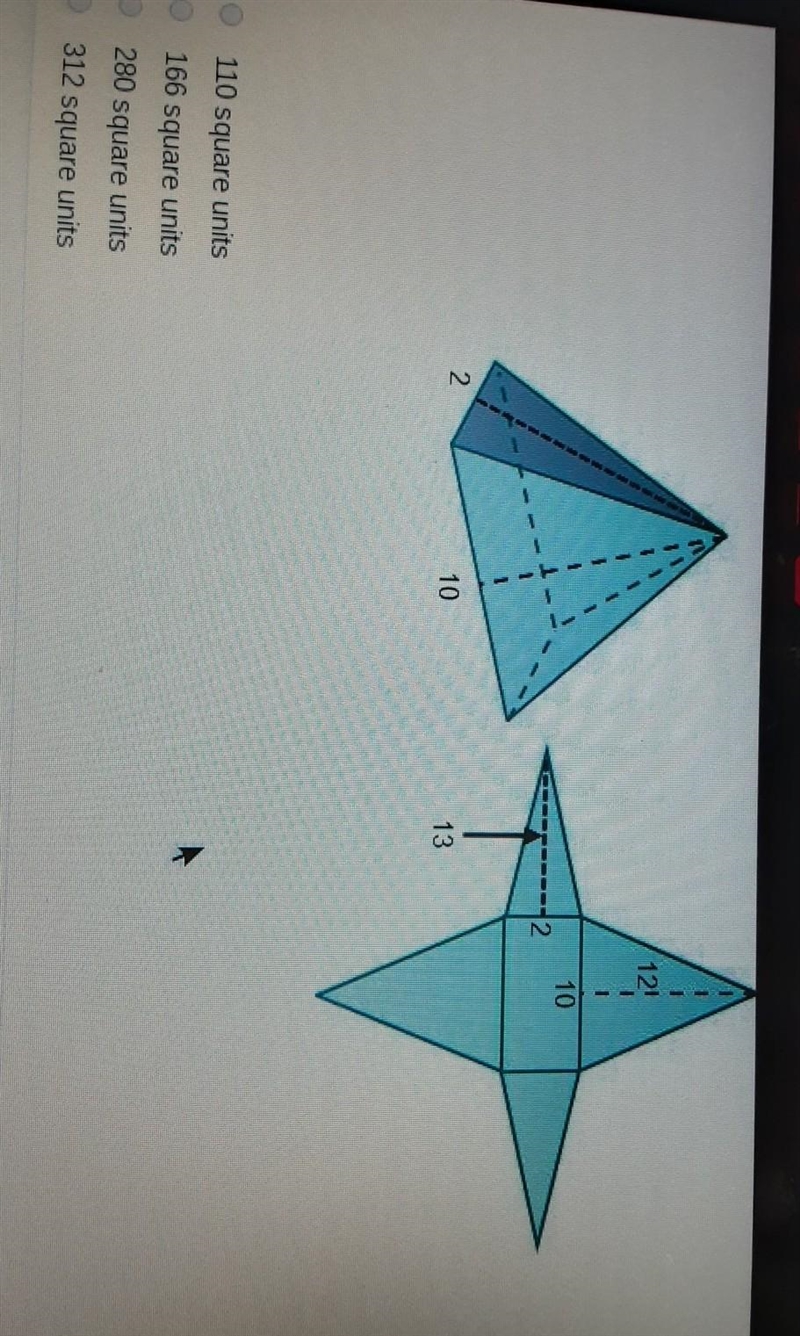 What is the surface area of the pyramid?​-example-1