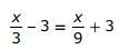 Please Help Me It's a Test What value of x makes this equation true? 3 -9 -1 27-example-1