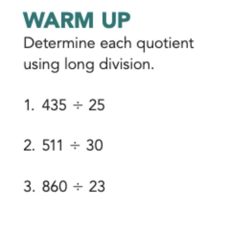 Determine each number quotient using long division-example-1