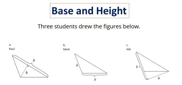 Which students, if any, have correctly identified a base and its corresponding height-example-1