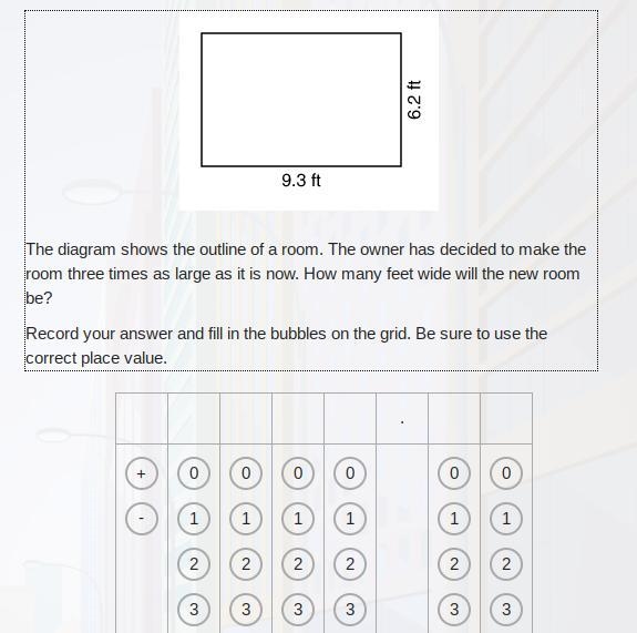 The diagram shows the outline of a room. The owner has decided to make the room three-example-1