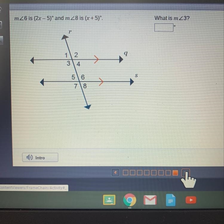 What is the measurement of angle 3?-example-1