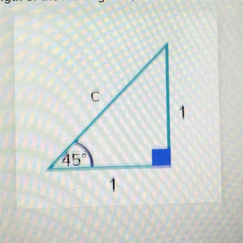 Using pythagoras theorem to find the exact length of the missing side ,c-example-1