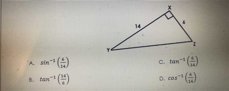 Which of the following trig expressions could be used to find m<7?-example-1