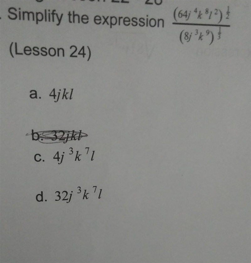 The answer is not b​-example-1