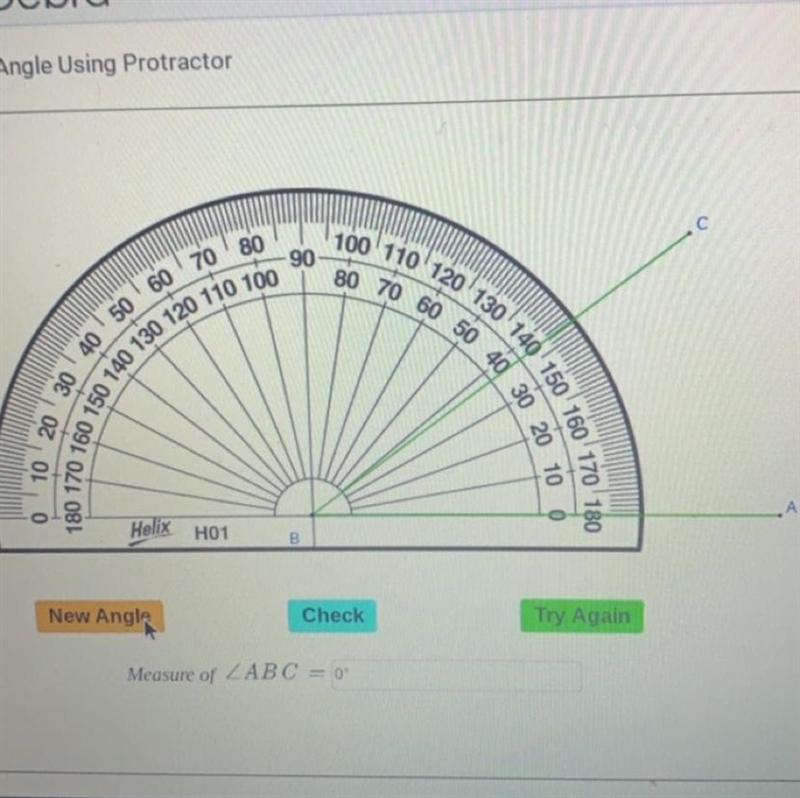 “Measuring a angel using protractor” Please help-example-1