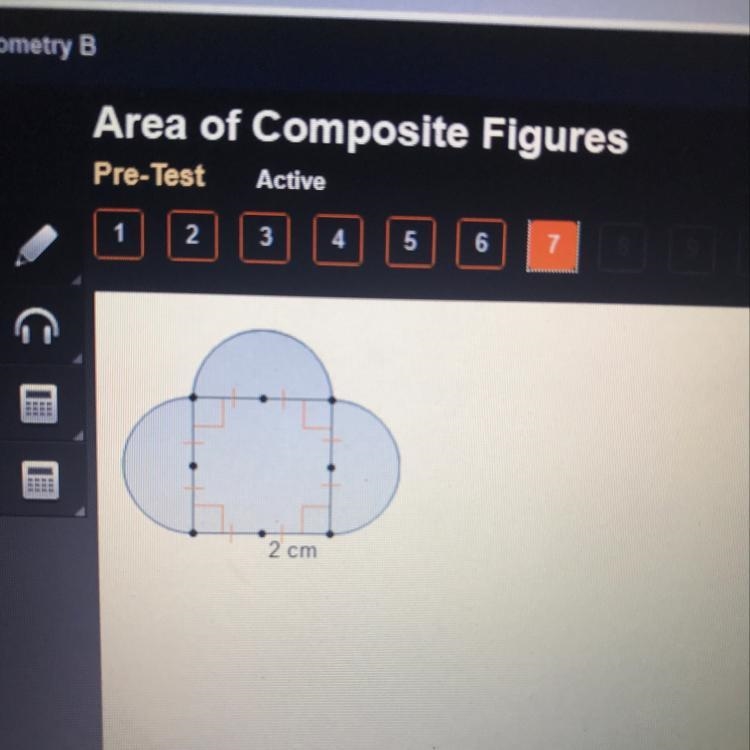 What is the area of the composite figure? (6pi+4) cm O(6pi+16) cm 0 (12pi +4) cm 0 (12pi-example-1