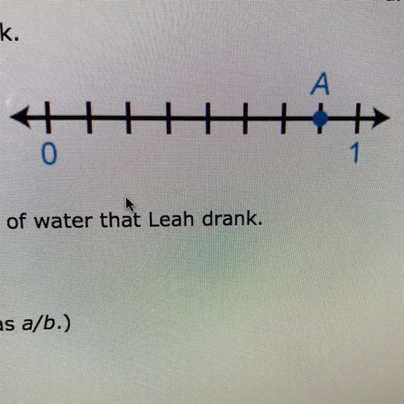 Anita and Leah each had a bottle of water. The fraction of the bottle that Anita drank-example-1