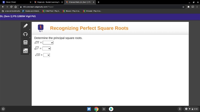 Determine the principal square roots-example-1