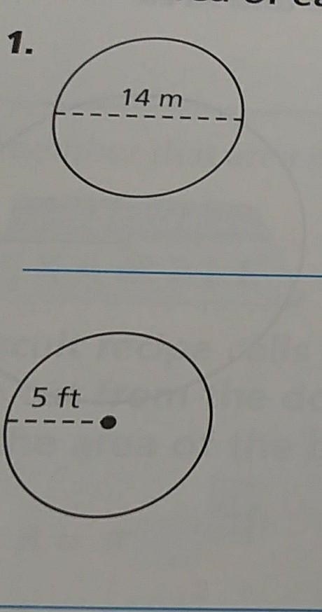 Find the area of each circle to the nearest tenth, if necessary. Use 3.14 for π. ​-example-1