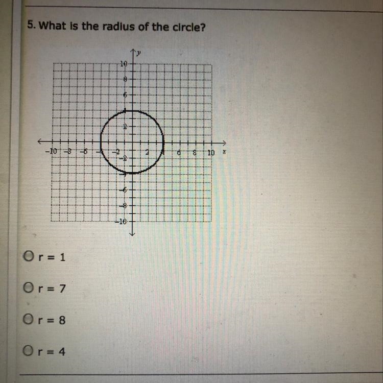 What is the radius of the circle?-example-1