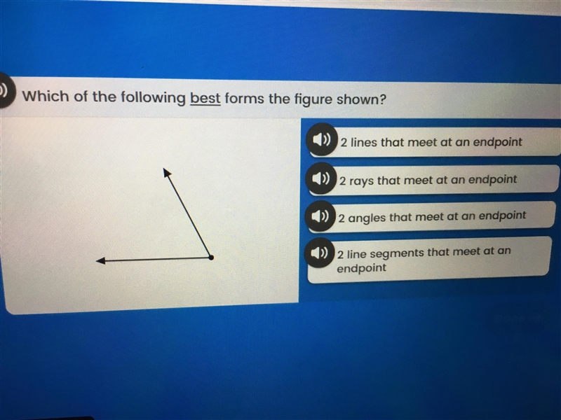 HURRY PLZZ !! Which of the following best forms the figure shown-example-1