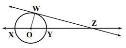 Given: Circle k(O) Diameter XY tangent WZ, XY = 10, and WZ = 12 .Find: YZ-example-1