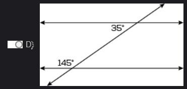 Which pair of lines is parallel? A. B. C. D.-example-2