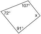 What is the measure of the missing angle?-example-1