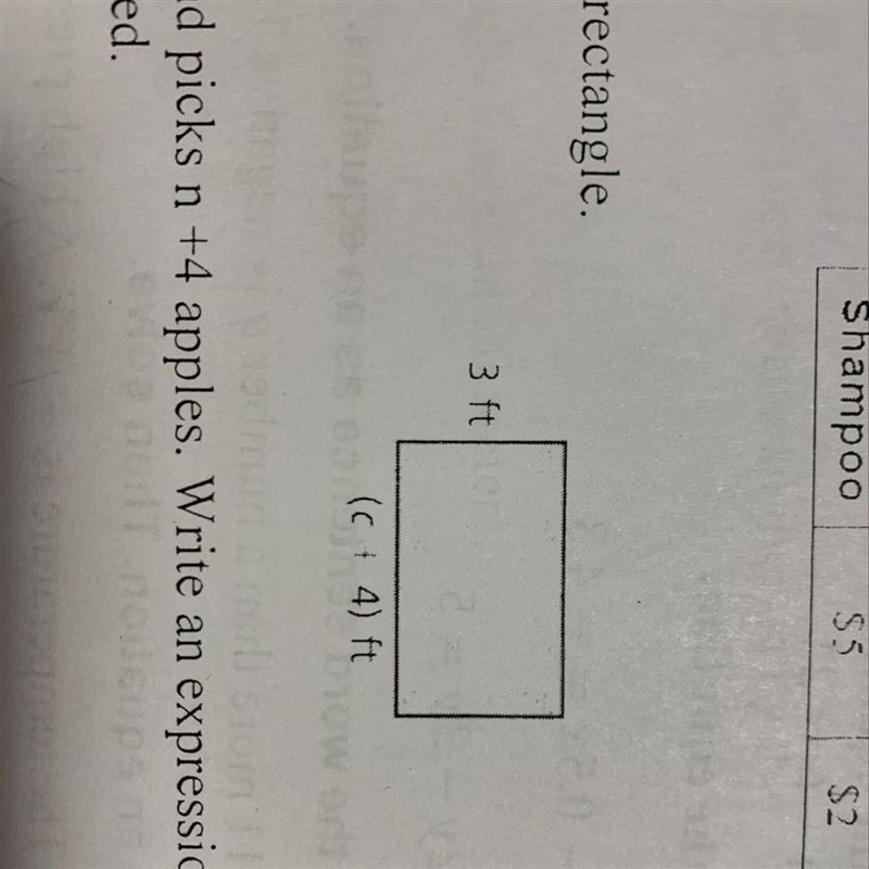 Write and expression in simplest form from for the perimeter of the rectangle.-example-1