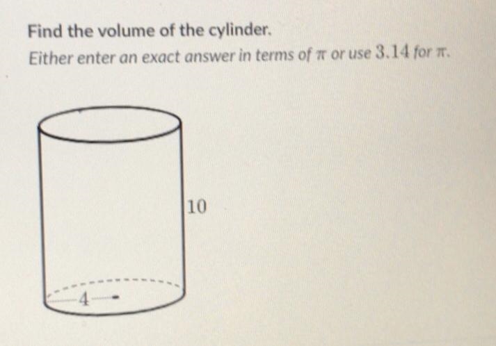 Either enter an exact answer in terms of or use 3.14 for . units-example-1