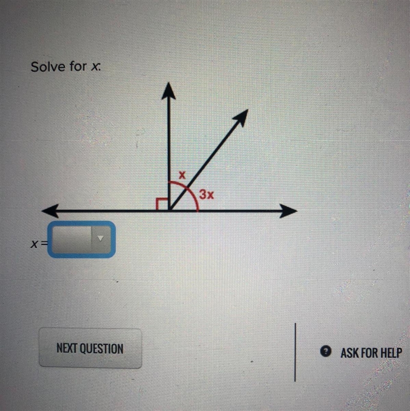 Solve for x? X=22.5 X=30 X=45-example-1