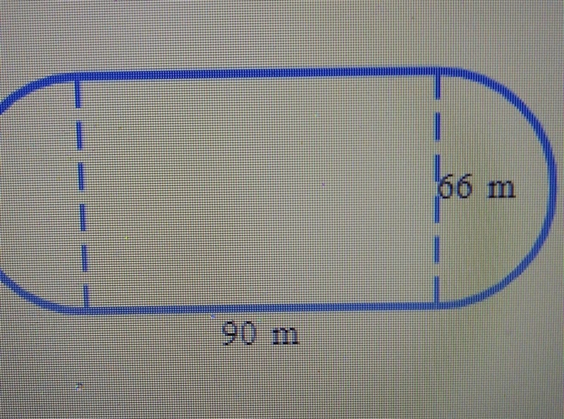 A training field is formed by joining a rectangle and two semicircles, as shown below-example-1