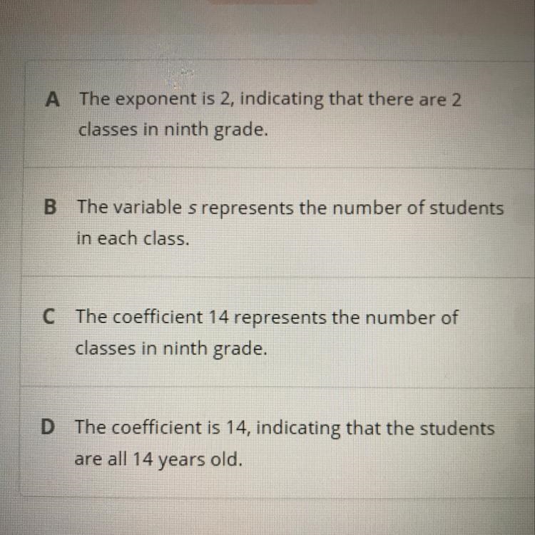 The expression 14s(s - 1) can be used to find the total number of cards created by-example-1