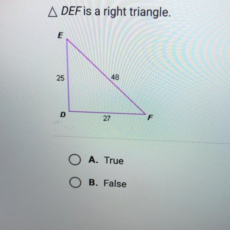 A DEF is a right triangle.-example-1