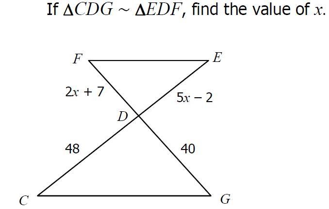 NEED ANSWER ASAP!! Find x-example-1