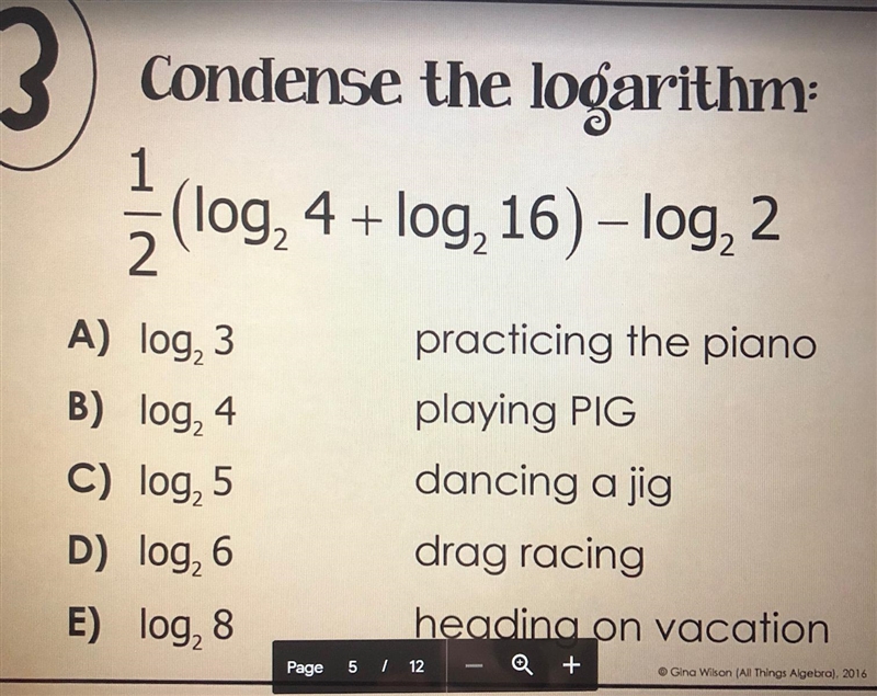 Attached is the problem, and possible answers, please solve and check-example-1