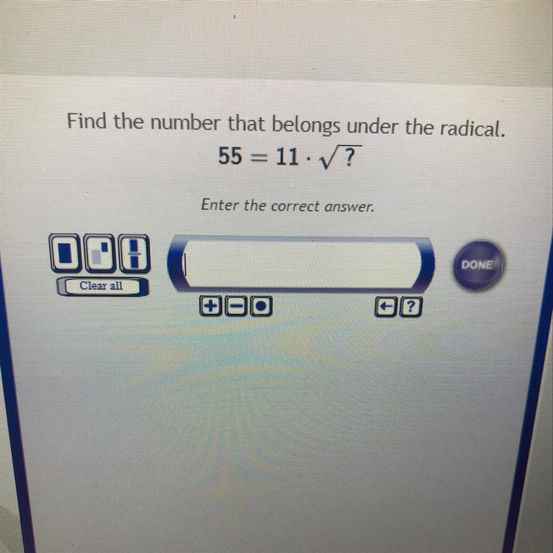 Please help!!! find the number that belongs under the radical.-example-1