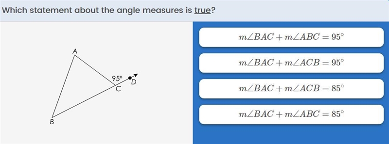 Which is true. A B C D-example-1