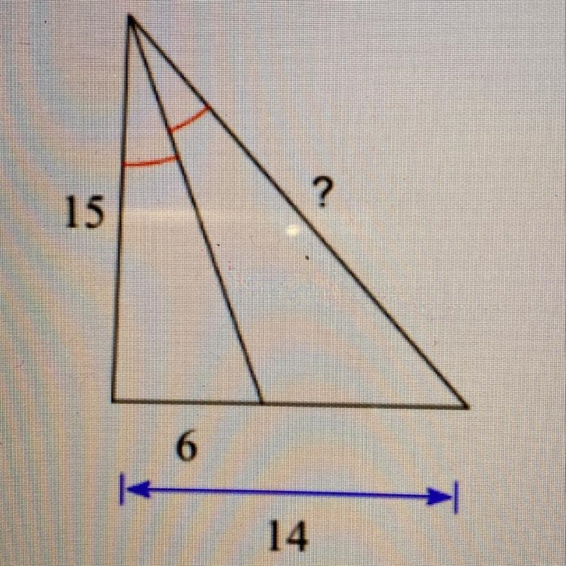 Find the missing length indicated.-example-1